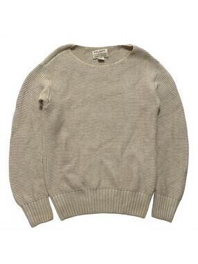 Filson Lake Quinault Crewneck Knit Pima Cotton Sweater Women's S Neutral Cream